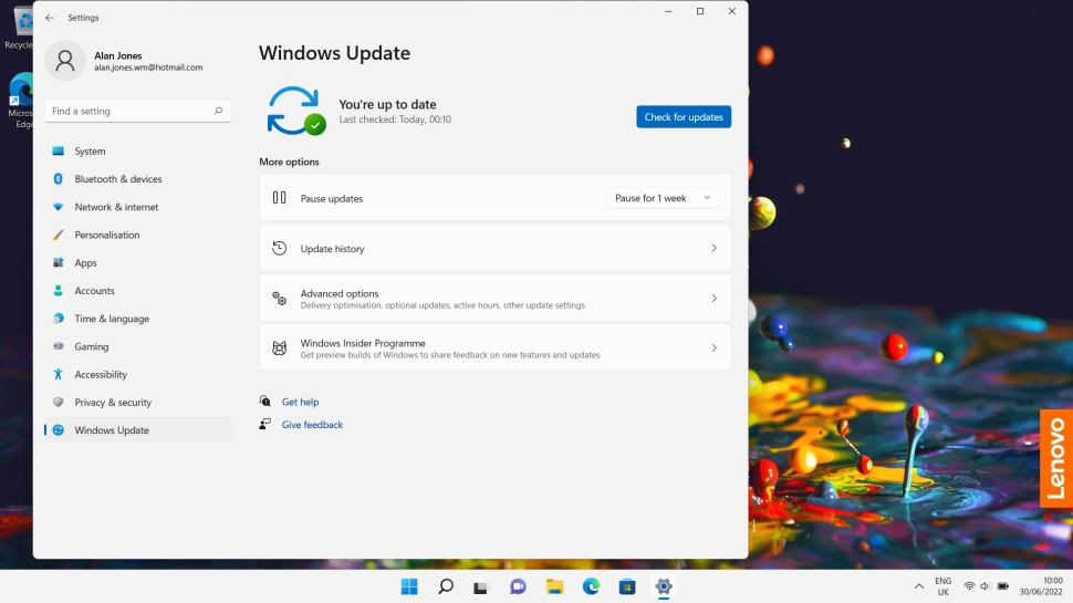 Click Advanced options.