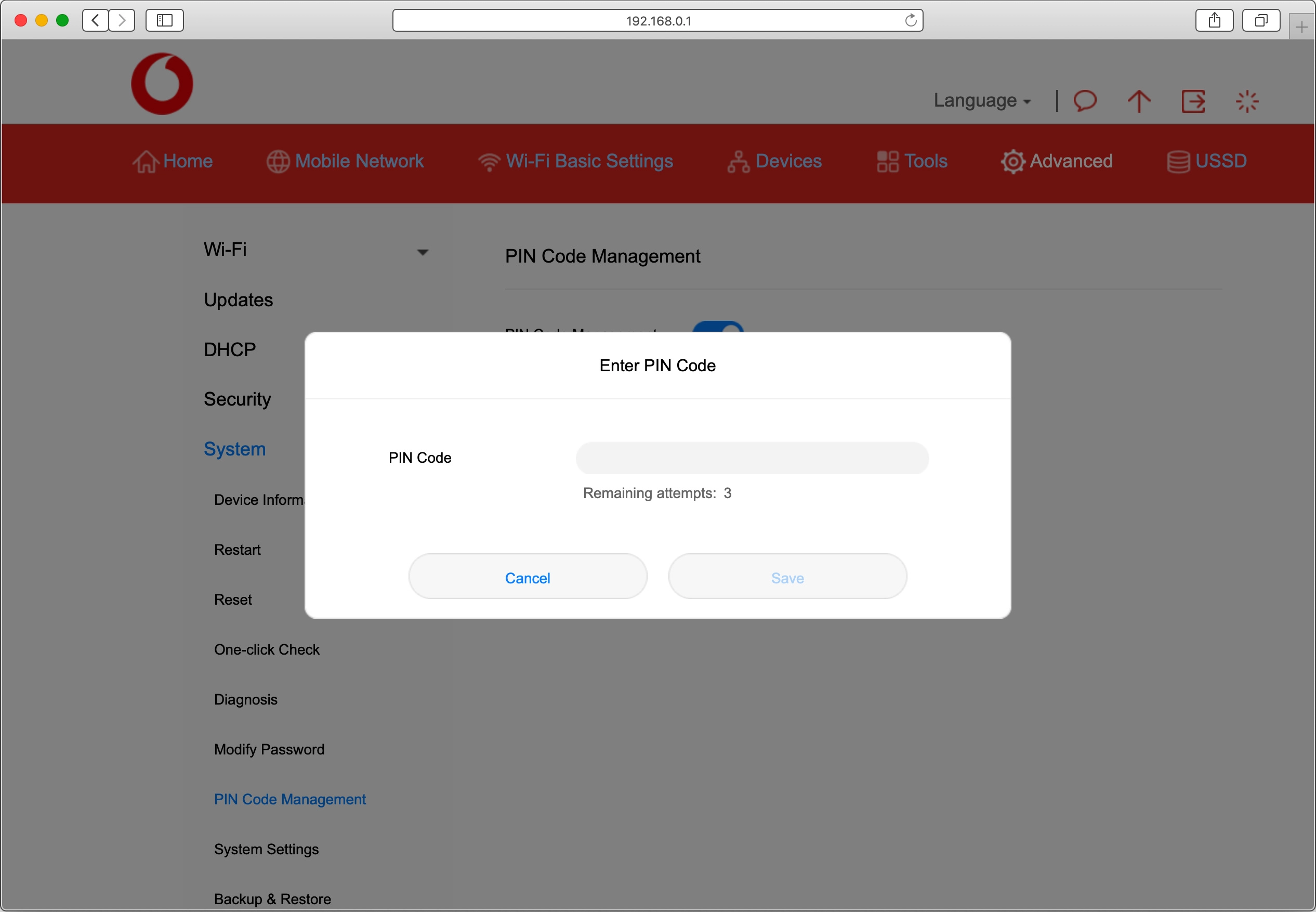 Click the field next to 