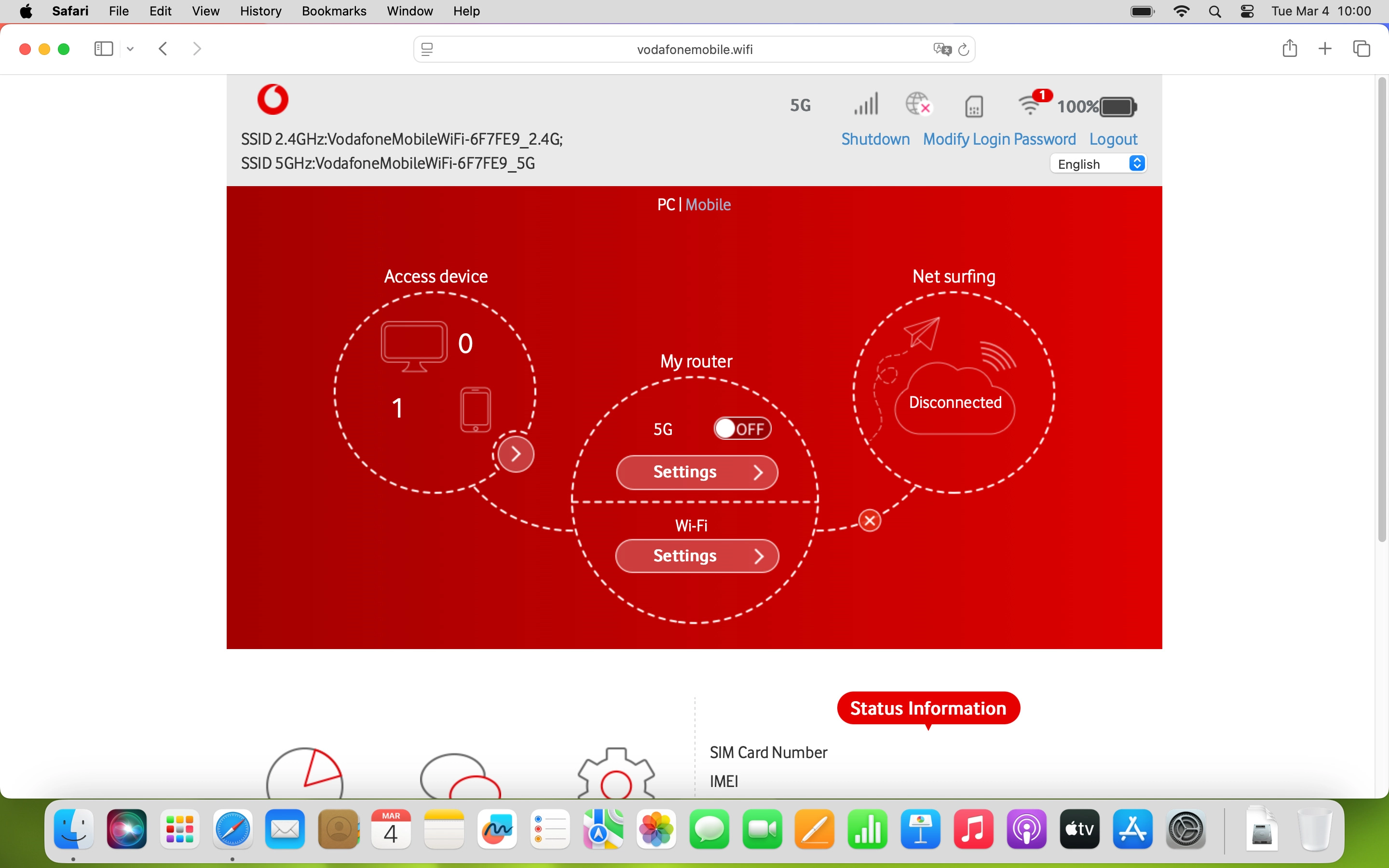 Click Settings below the data connection.