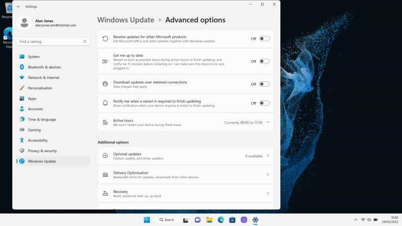 Click Optional updates. If a new update is available, it's displayed. Follow the instructions on the screen to update the laptop drivers. Click Optional updates. If a new update is available, it's displayed. Follow the instructions on the screen to update the laptop drivers.