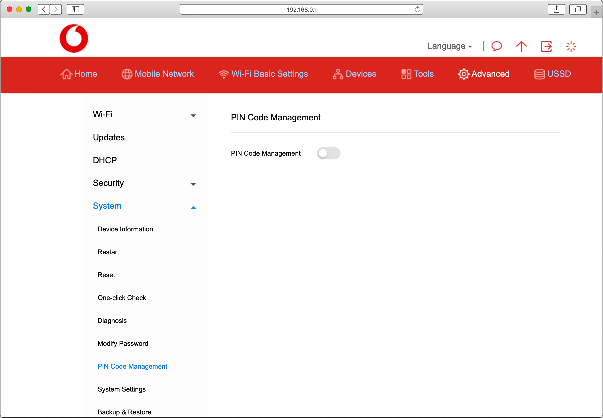 Click the indicator next to 