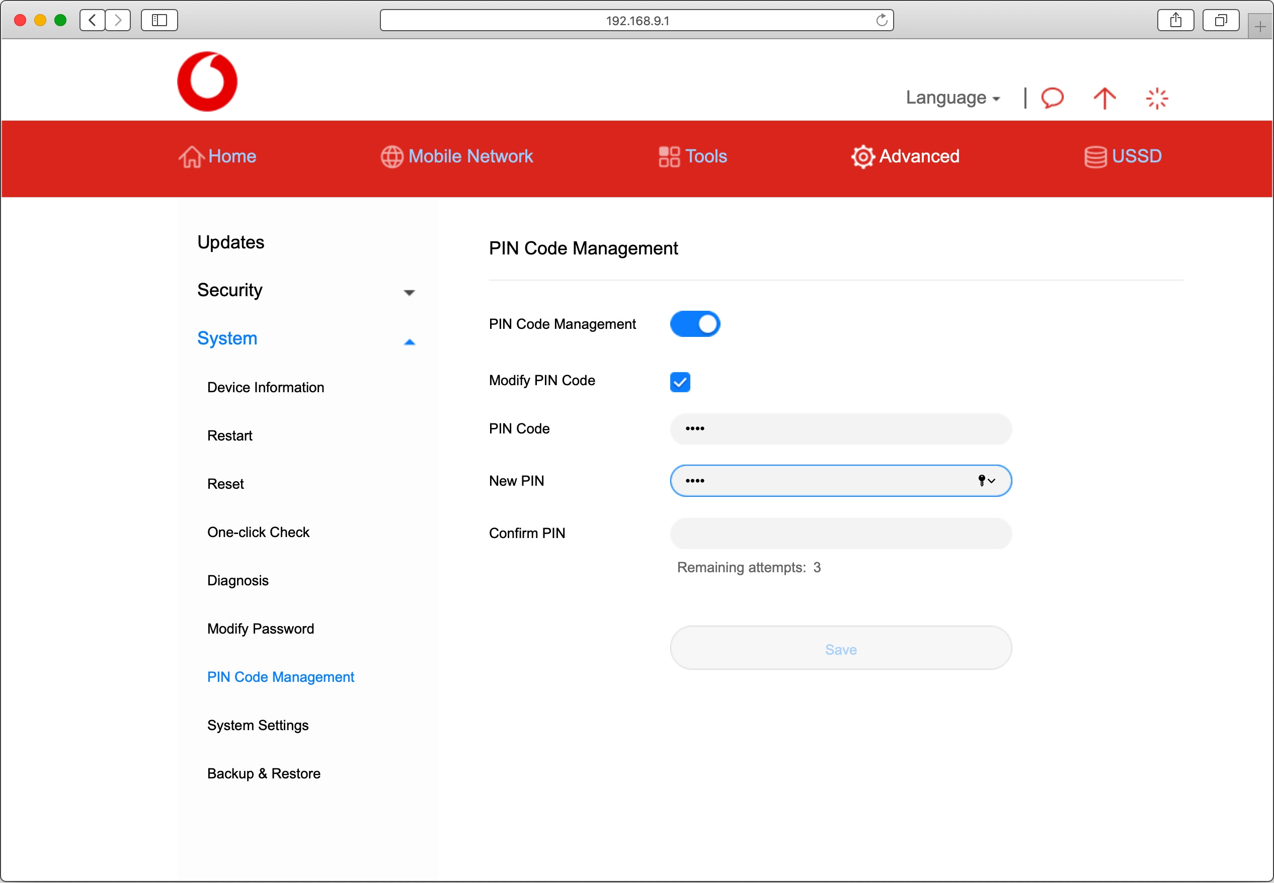 Click the field next to 