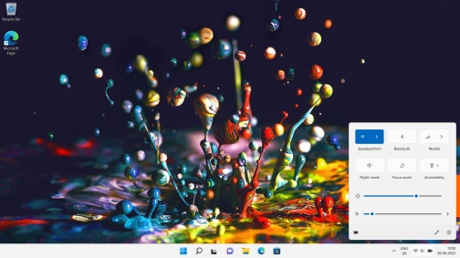 Click the flight mode icon to turn the function on or off.