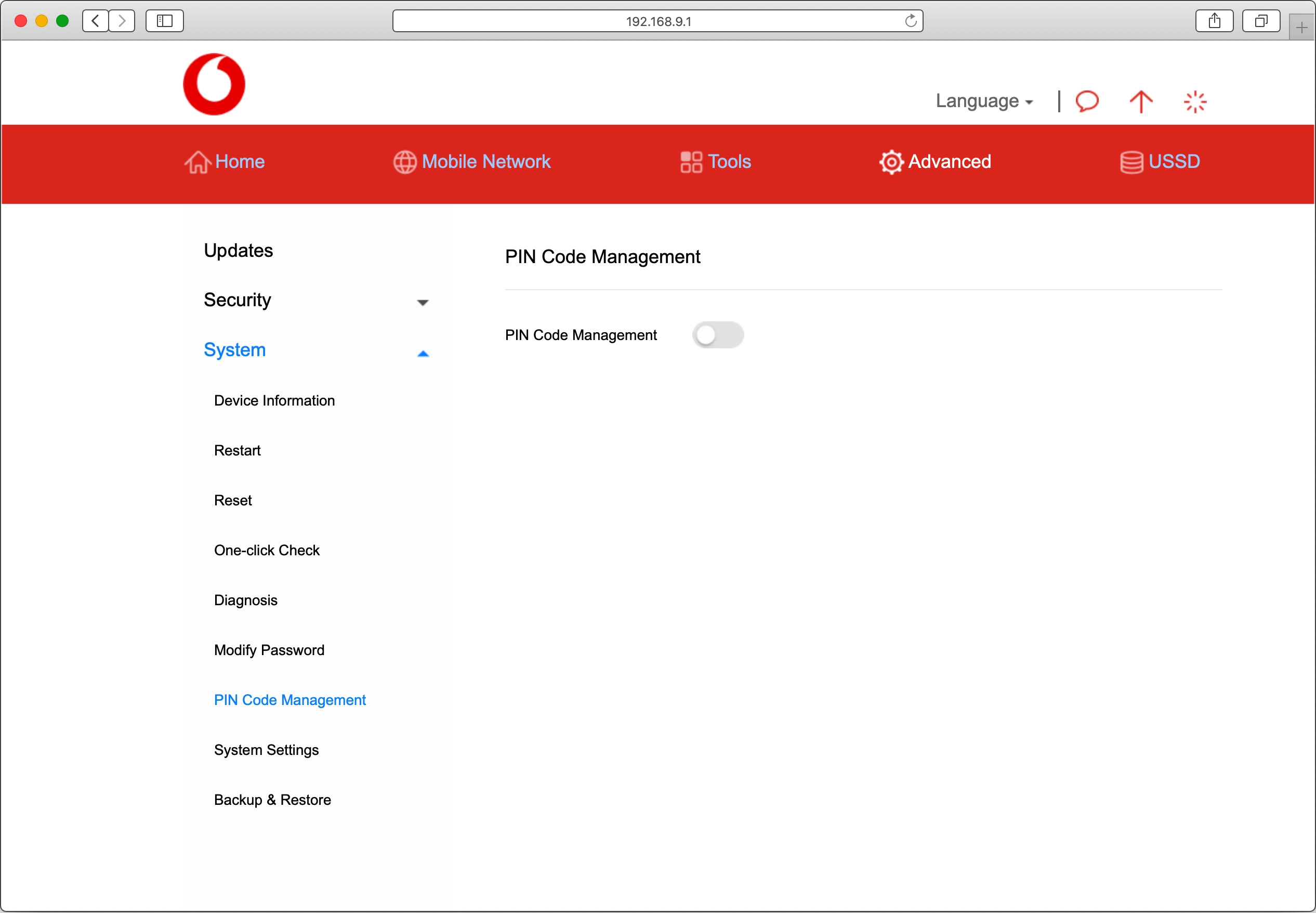 Click the indicator next to 