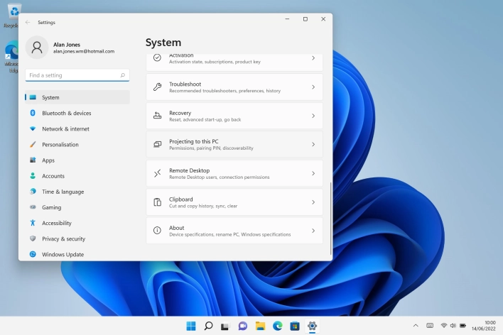 Click About. Click About.