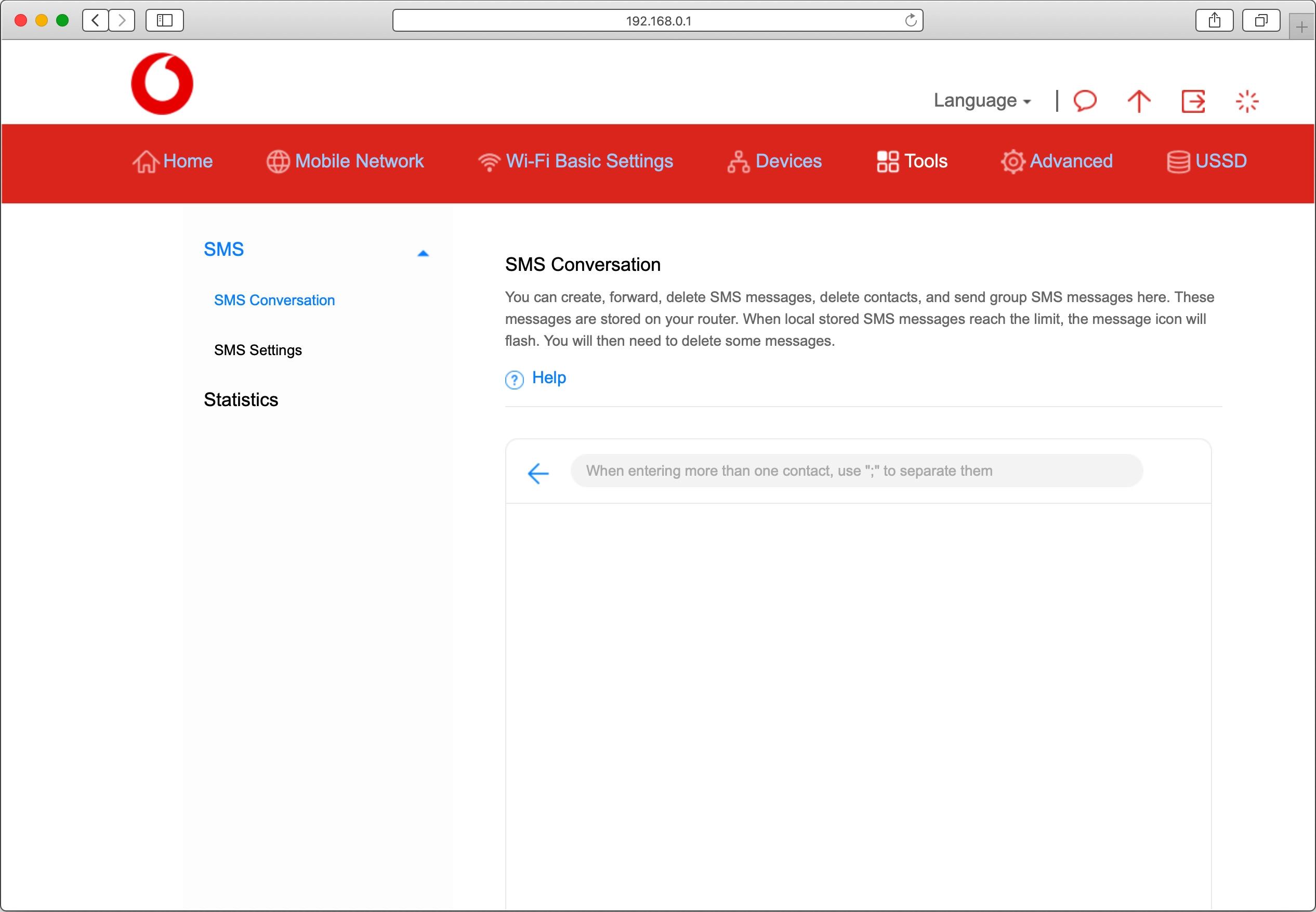 Click the recipient input field and key in the number of the recipient.