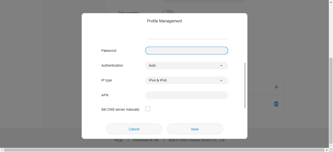 Click the drop down list next to 