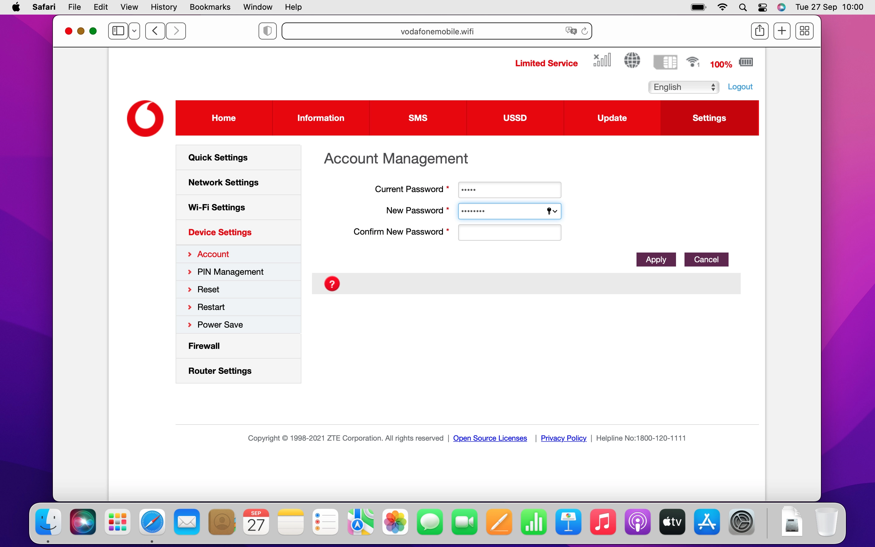 Click the field next to 