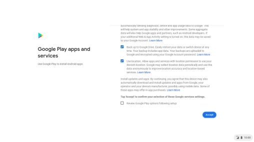 Click the fields next to the required settings.