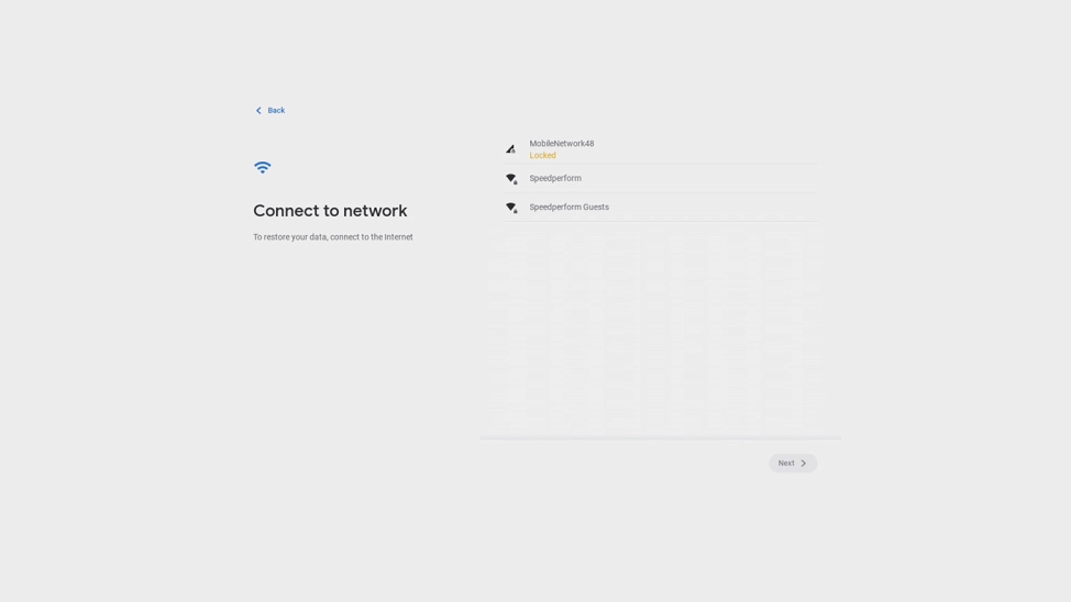 Click the mobile network.