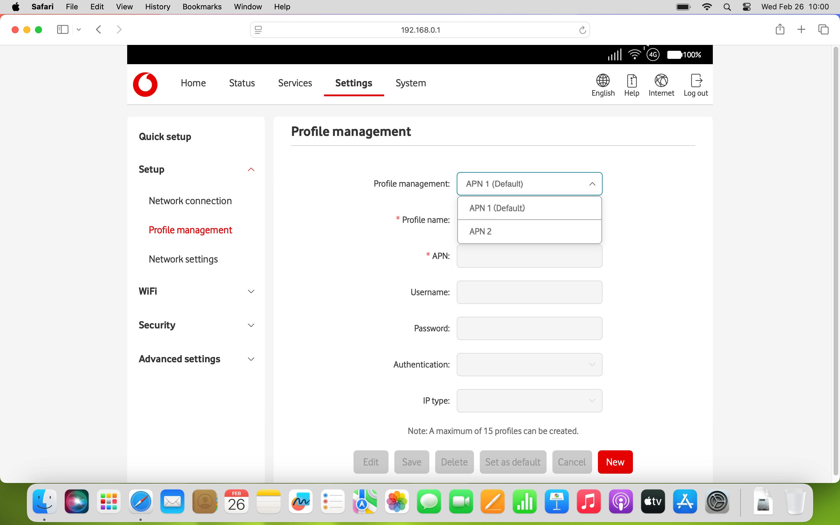 Click the required data connection.
