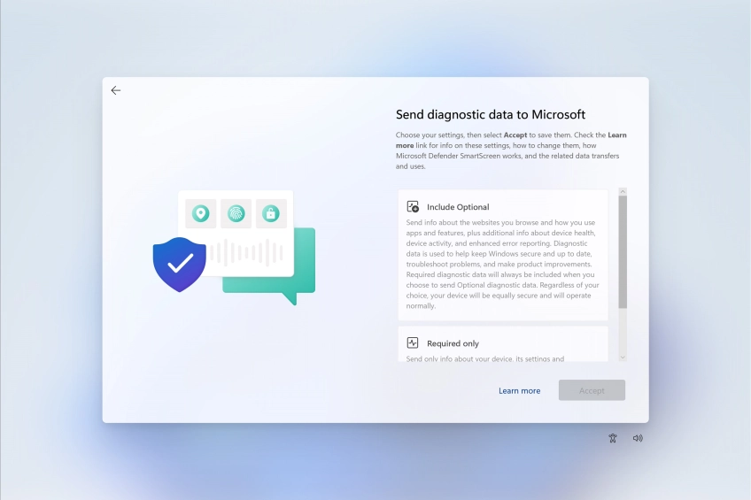 Click the required setting.