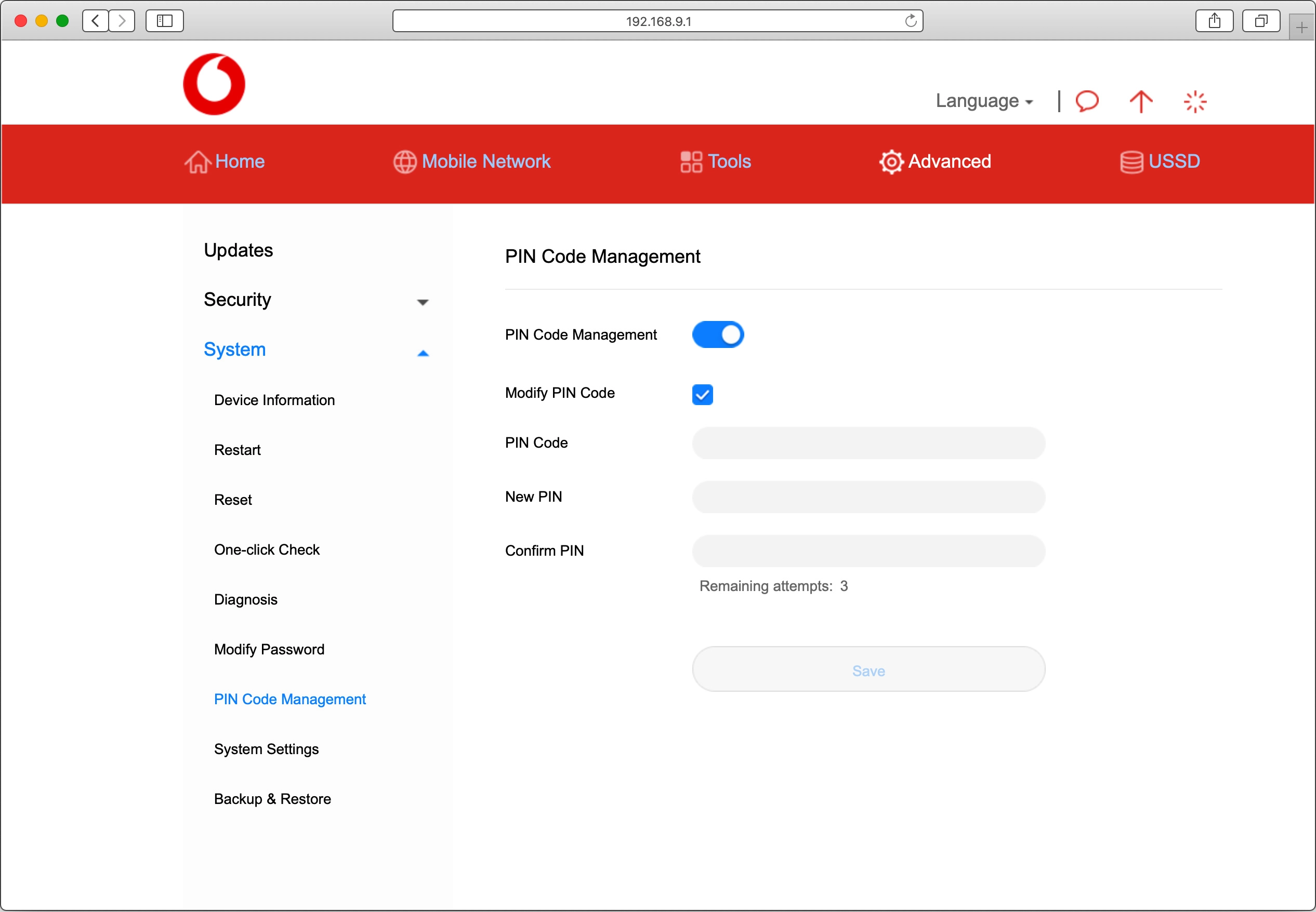 Click the field next to 