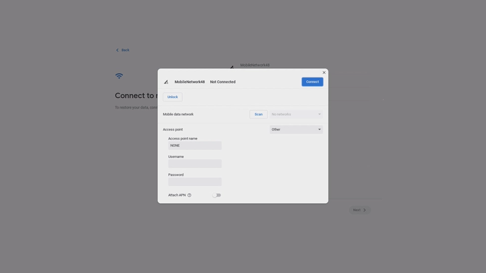 If your SIM is locked, click Unlock.