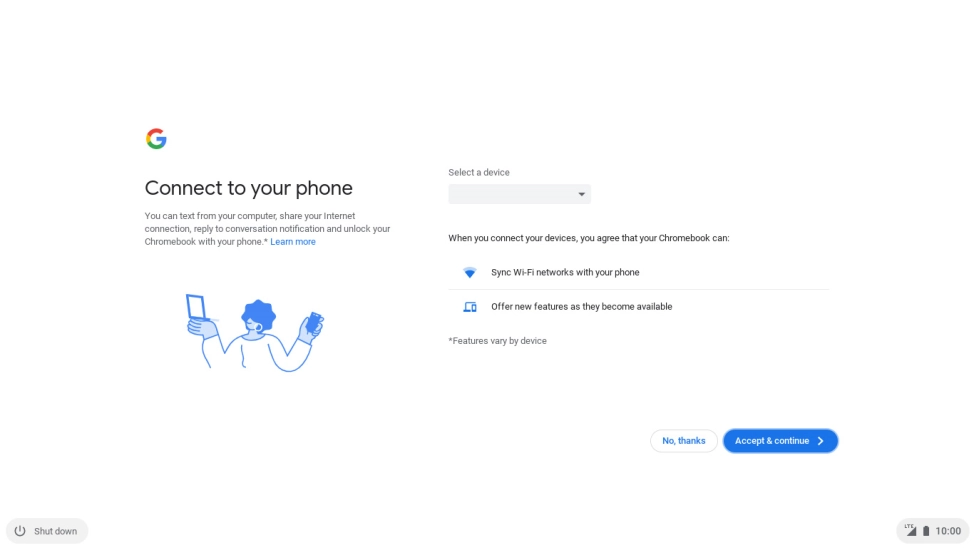 Click the required setting.