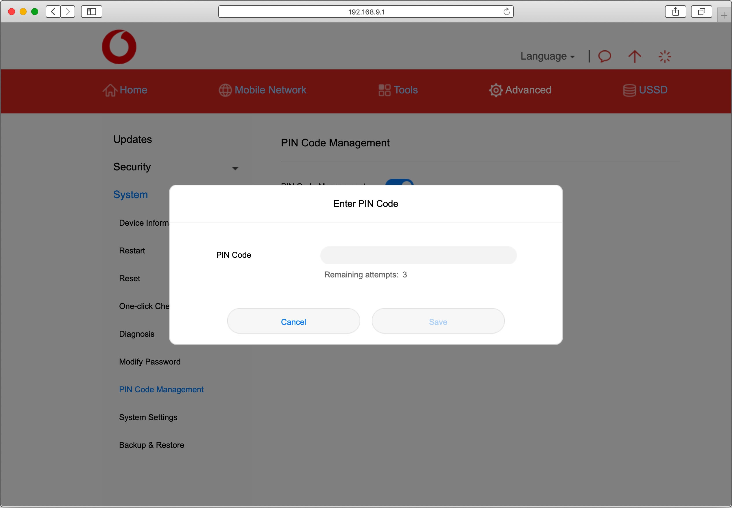 Click the field next to 