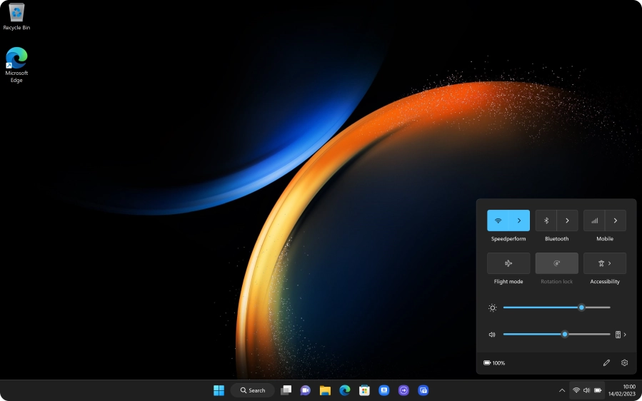 Click the mobile network icon to turn off the function.