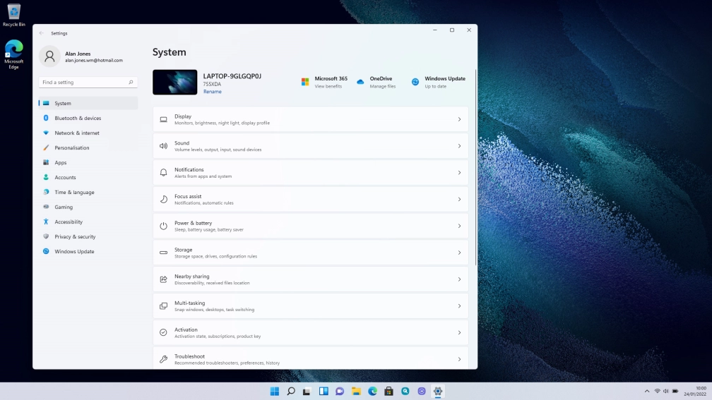 Click Windows Update.