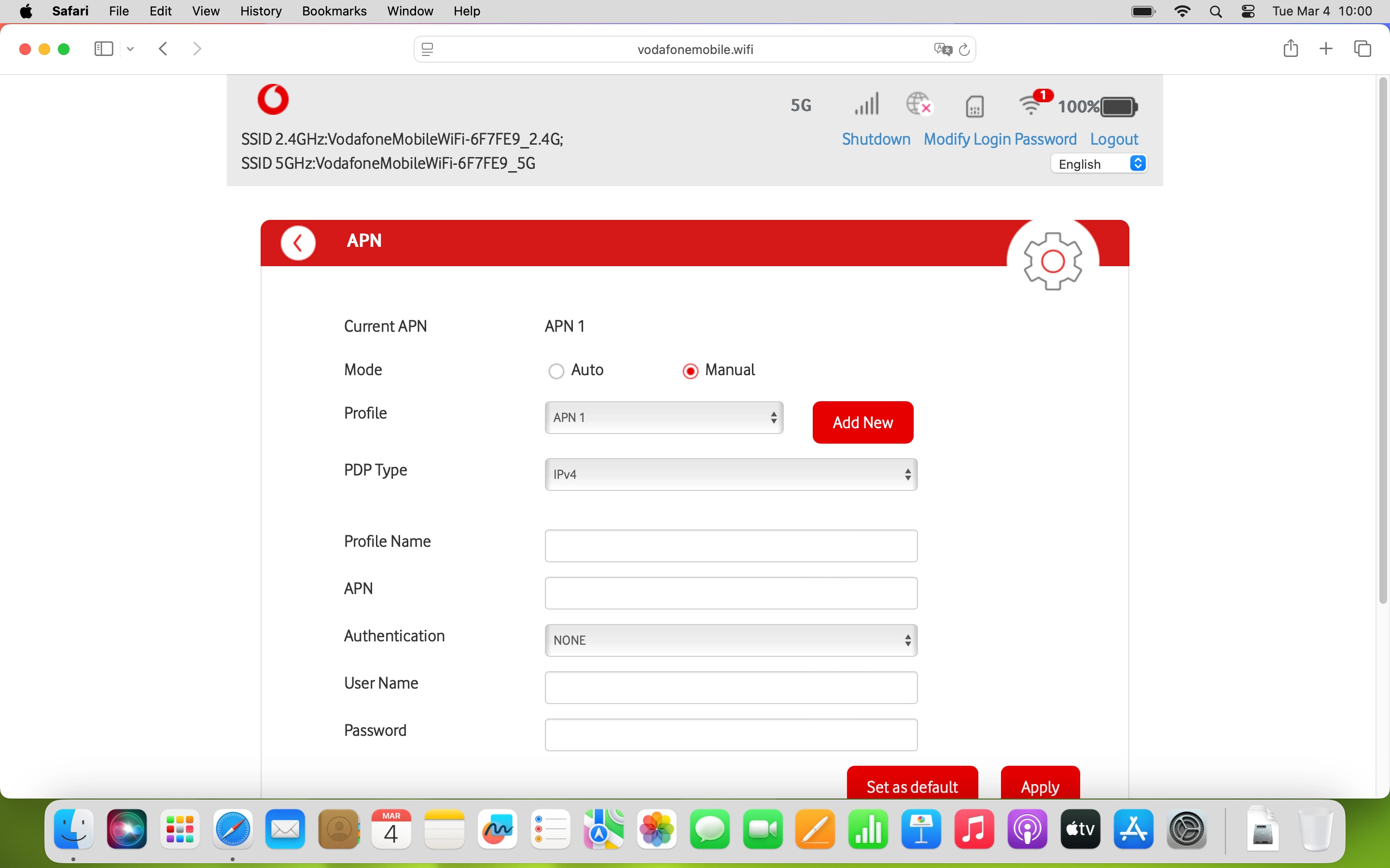 Click the drop down list next to 