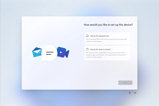 Click Set up for personal use.