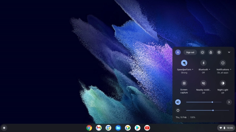 Click the power off icon.