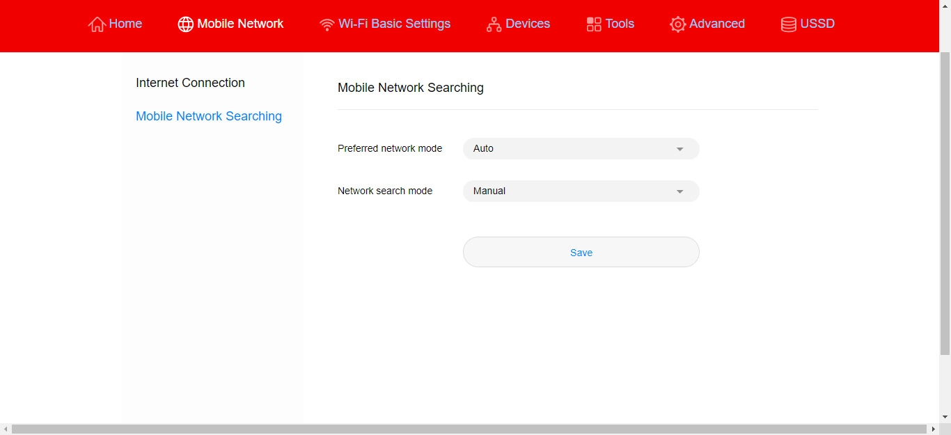 Click the drop down list next to 