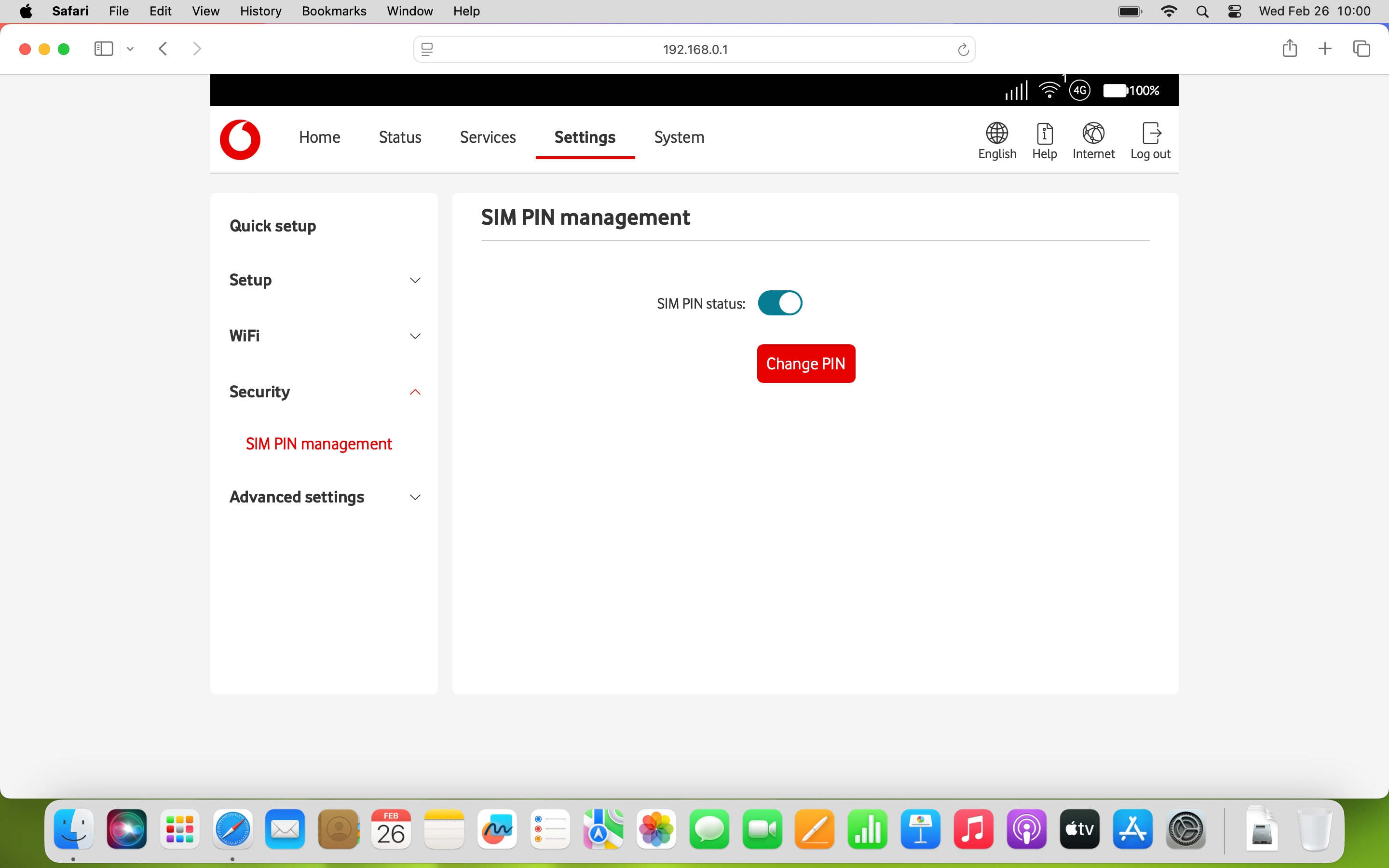 Click the indicator next to 