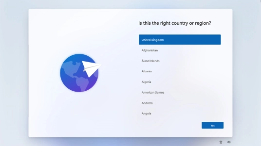 Click the required country or area.