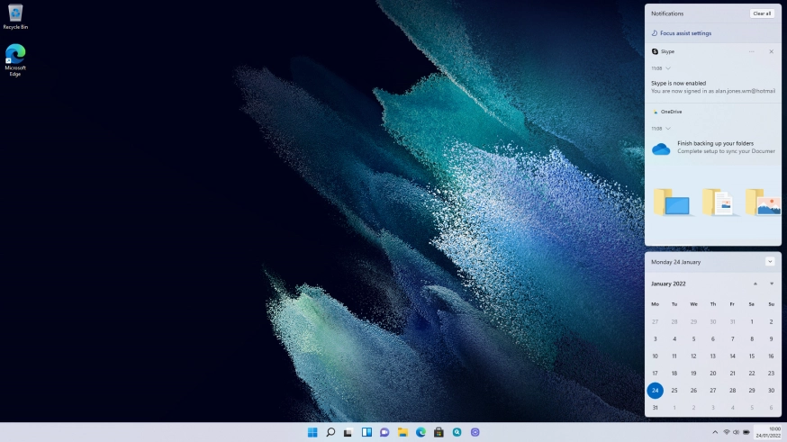 Notifications will be displayed above the calendar. Click arrow down next to the required notification to read it.