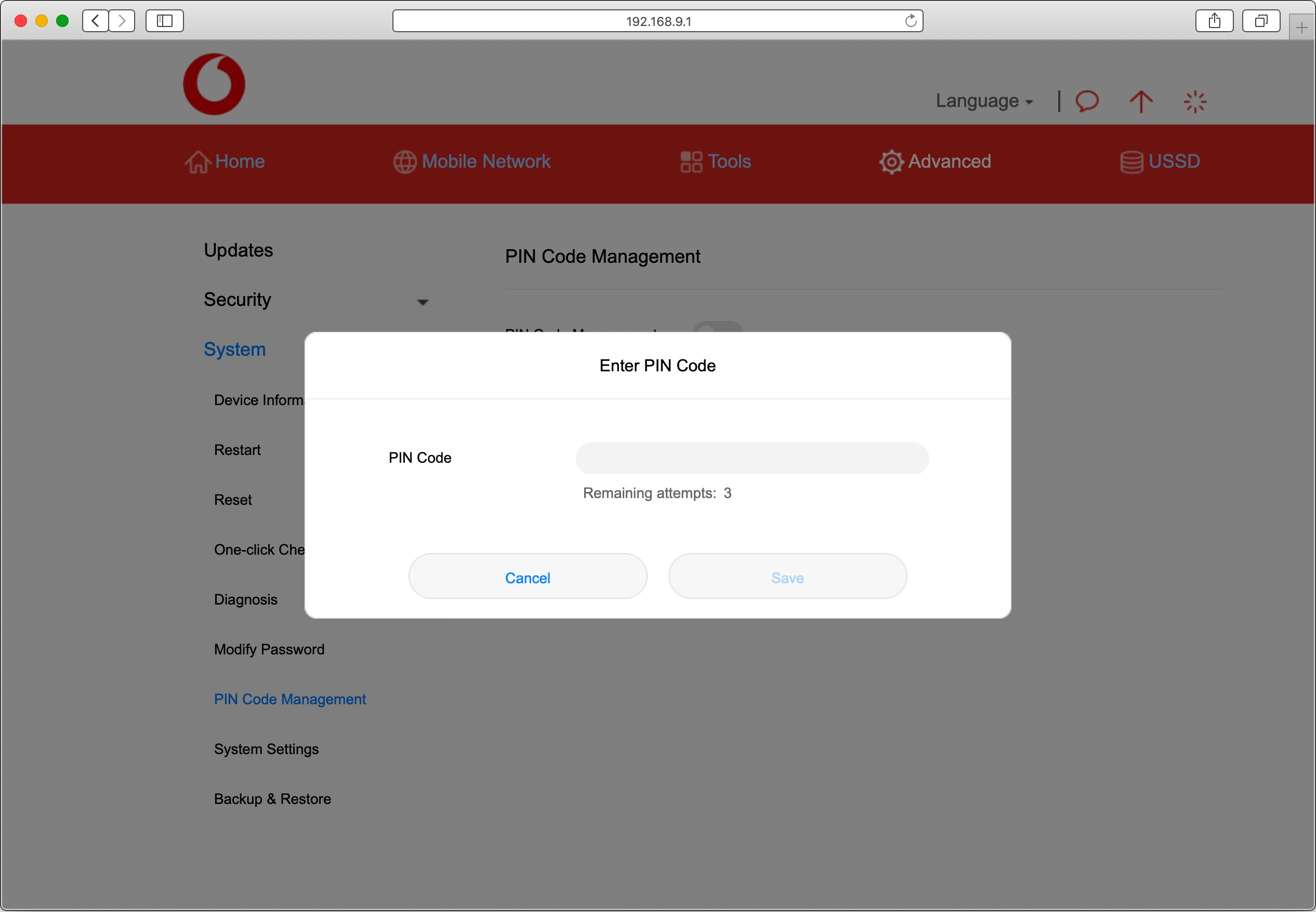 Click the field next to 