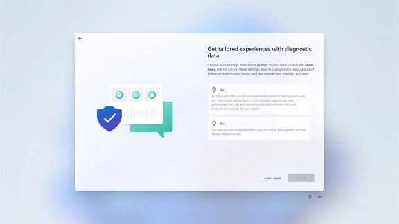 Click the required setting.