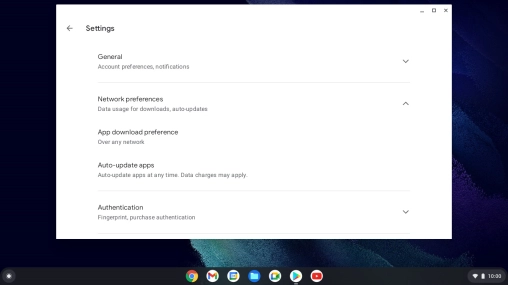 Click Auto-update apps.
