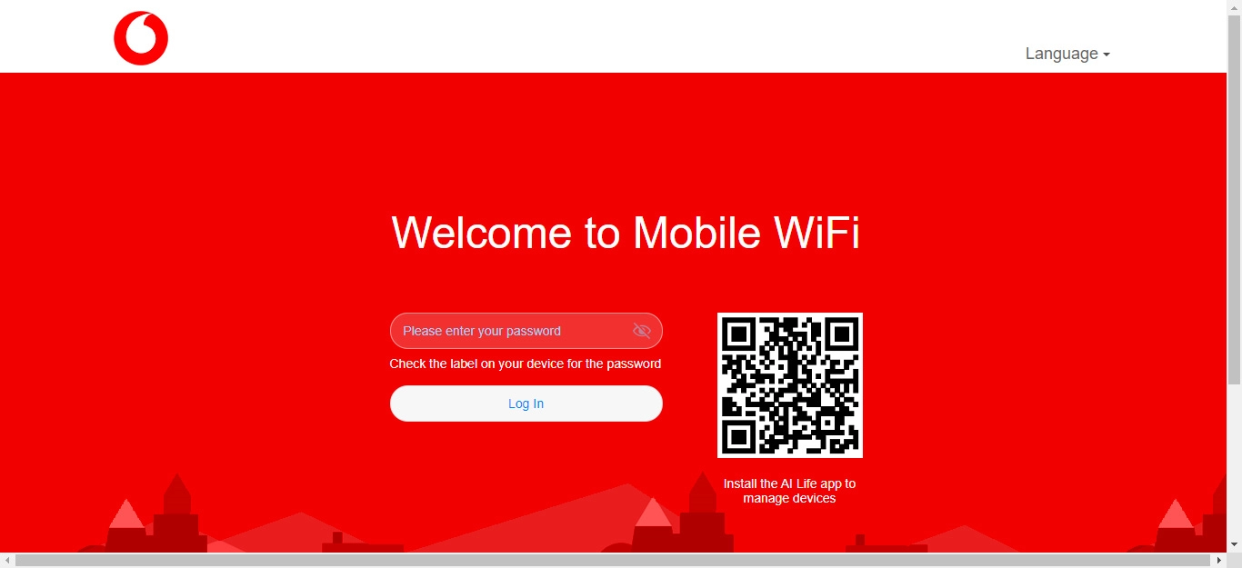 Key in the password for your router and click Log In.