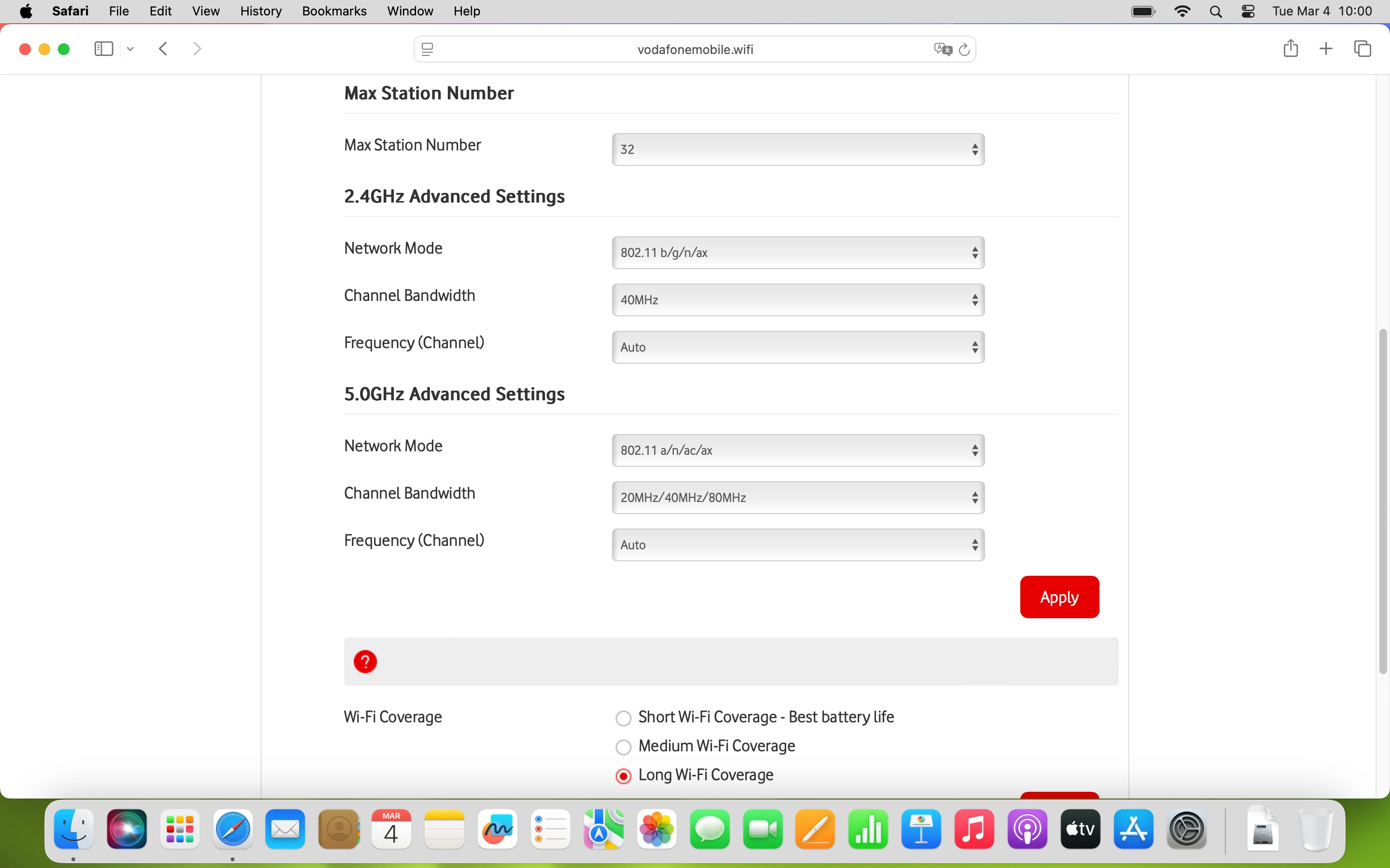 Click the drop down list next to 