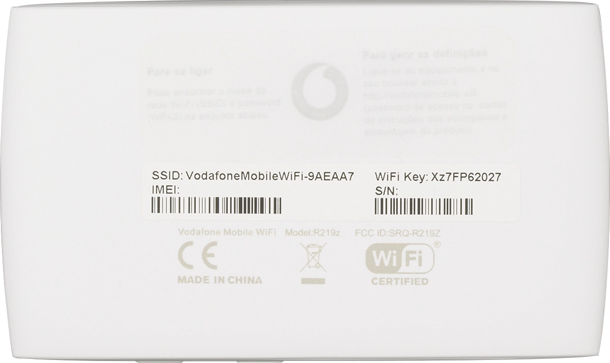 You'll find the password and name of the Wi-Fi hotspot on the back of your router.