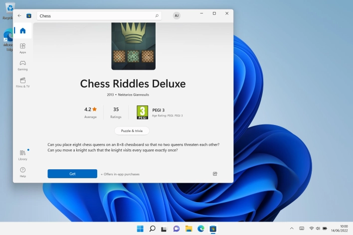 Click Get and follow the instructions on the screen to install the app.