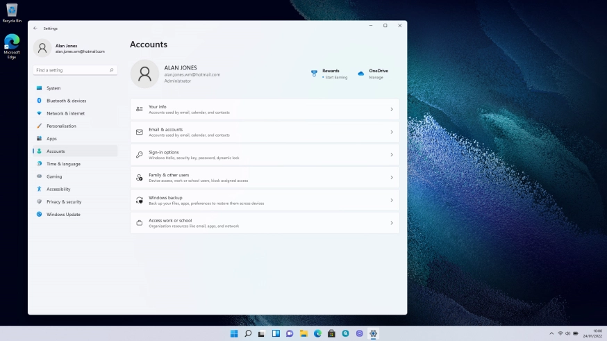 Click Windows backup.
