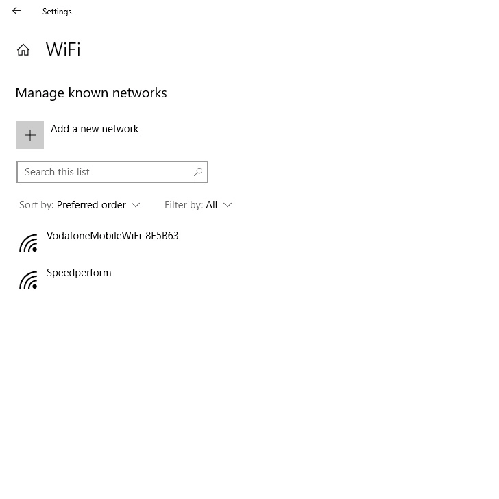 Click the required Wi-Fi network.