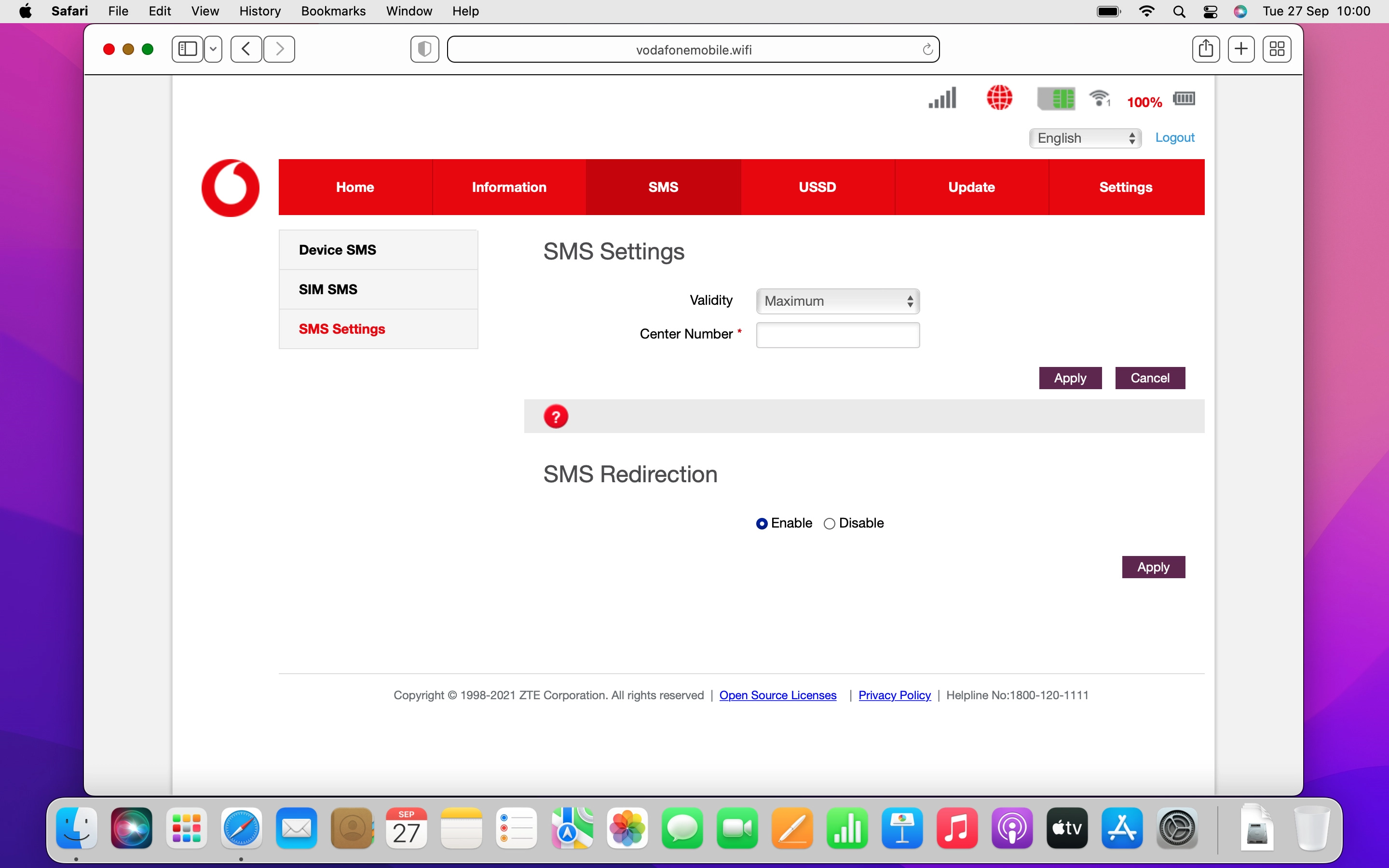 Click the drop down list next to 