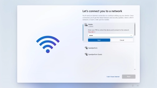 Key in your PIN and click Next.