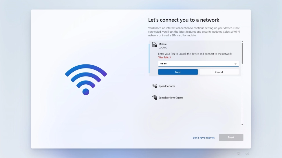 Key in your PIN and click Next.