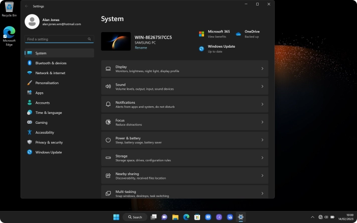 Click Network & internet.