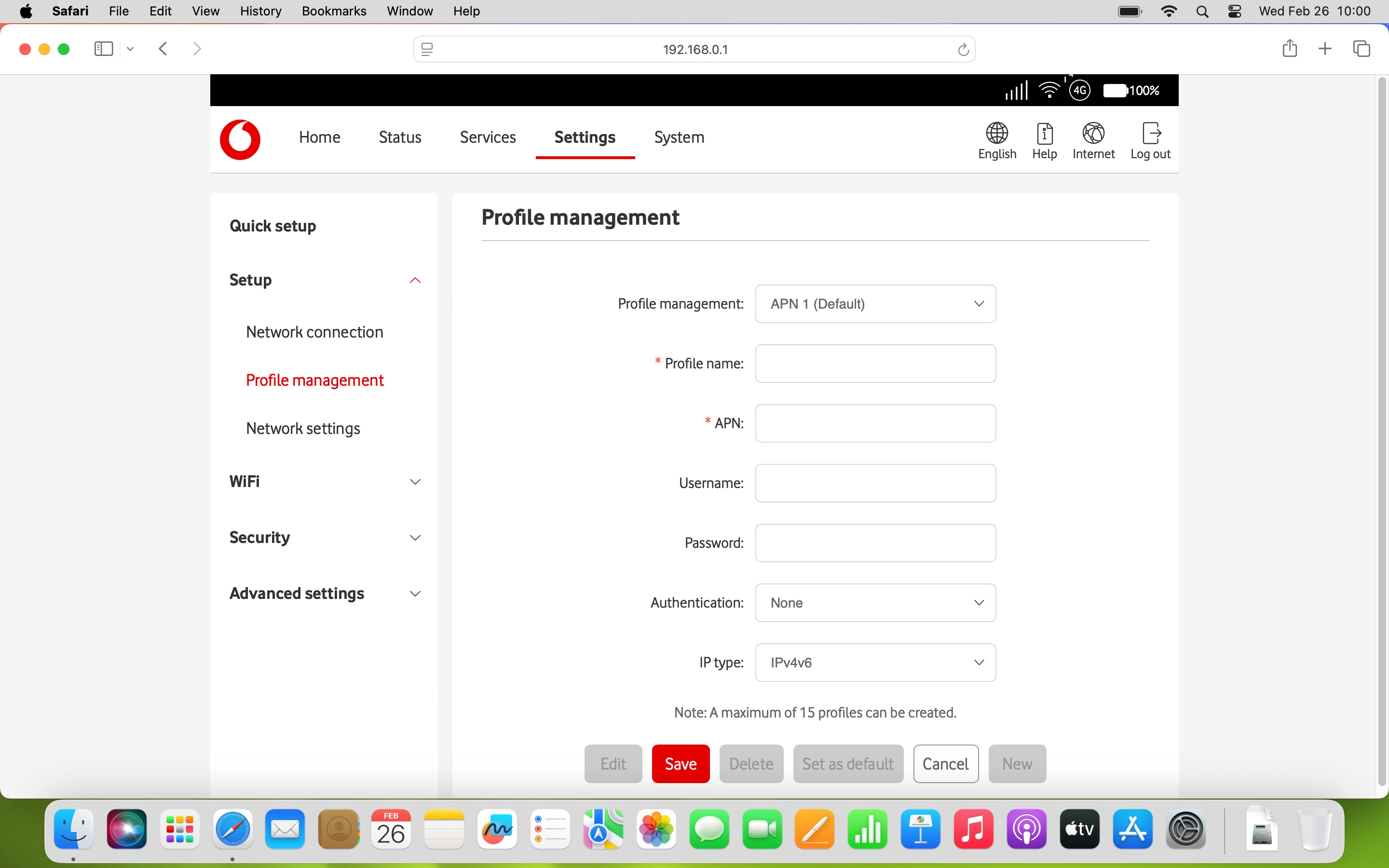 Click the field next to 