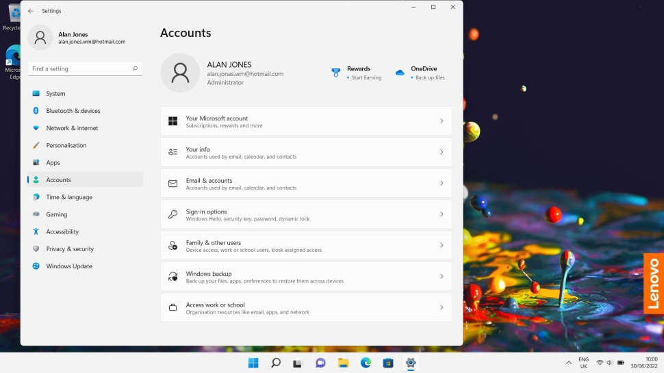Click Windows backup.