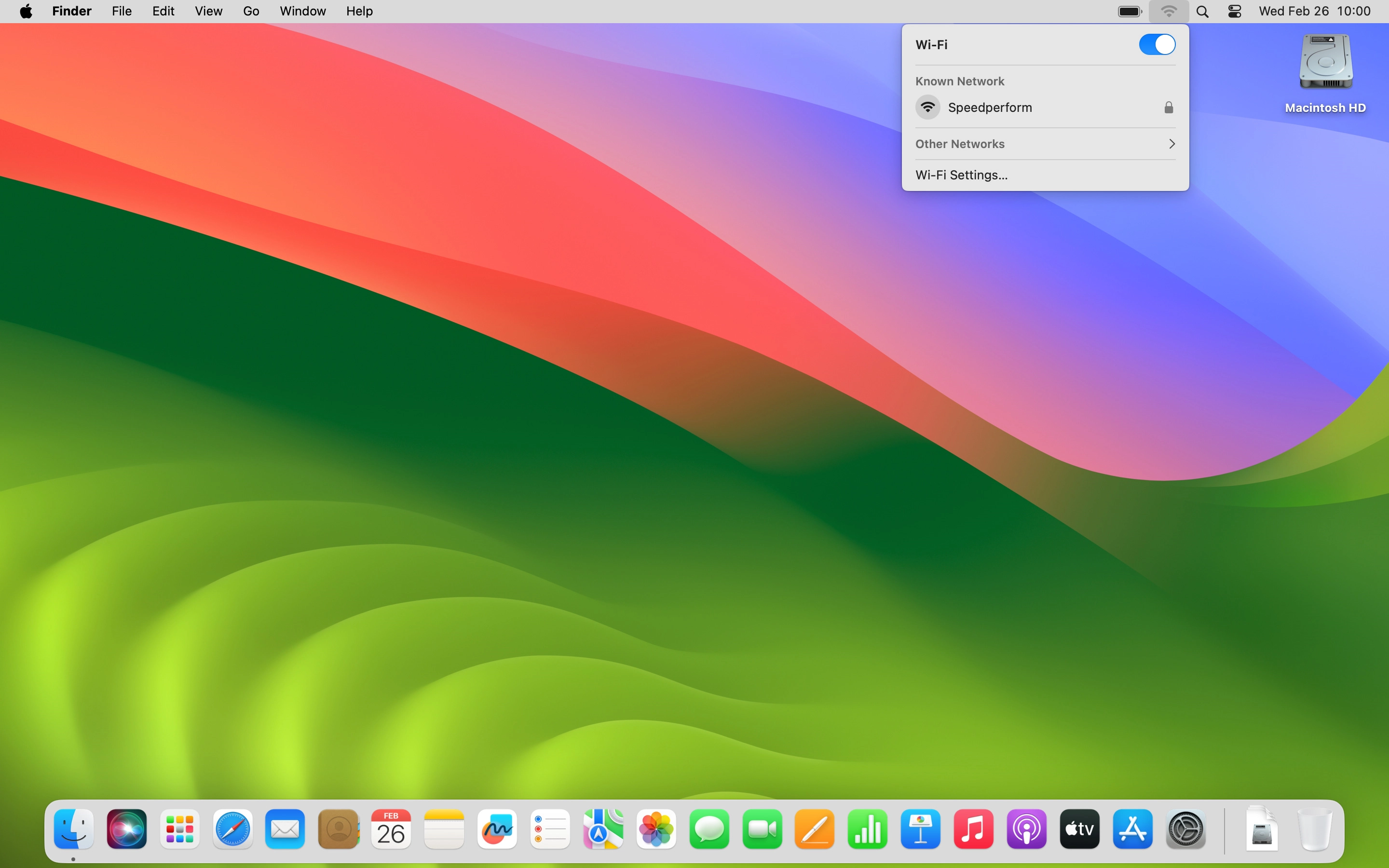 Click Other Networks.