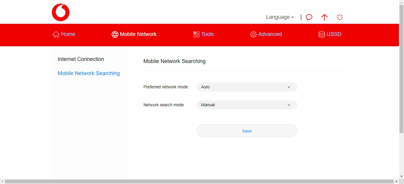 Click the drop down list next to 
