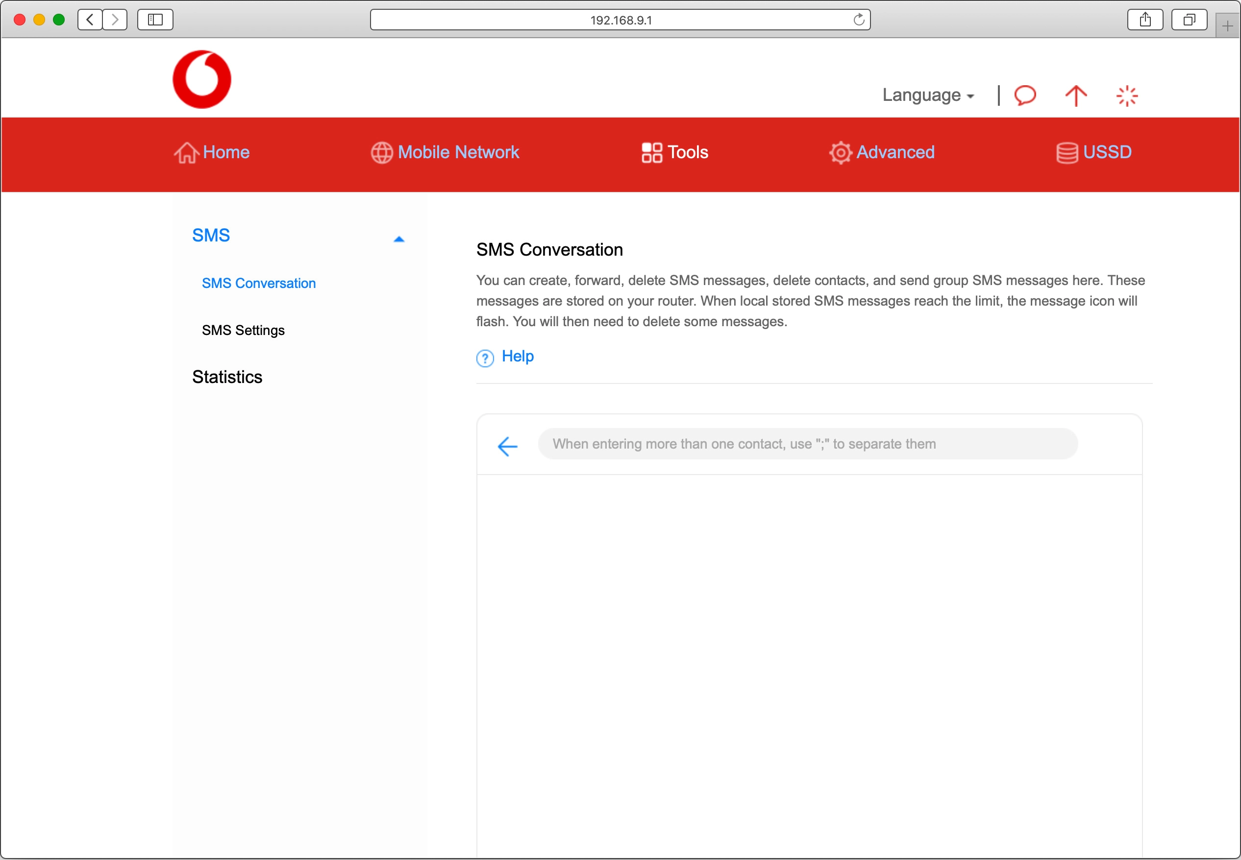 Click the recipient input field and key in the number of the recipient.