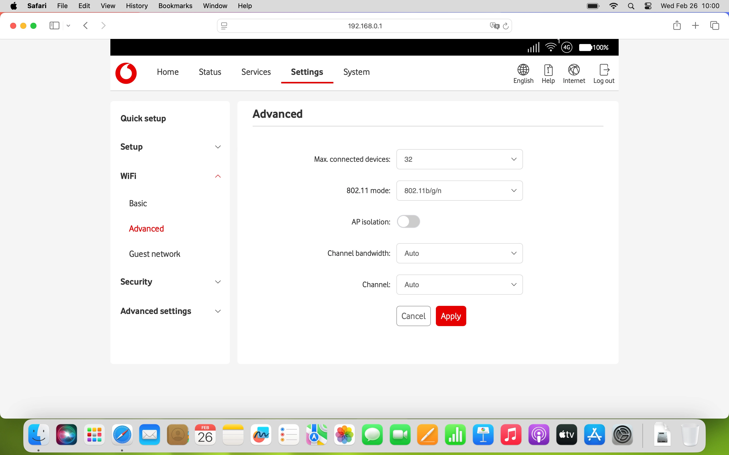 Click the drop down list next to 