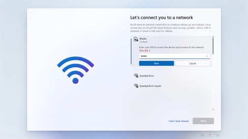 Key in your PIN and click Next.