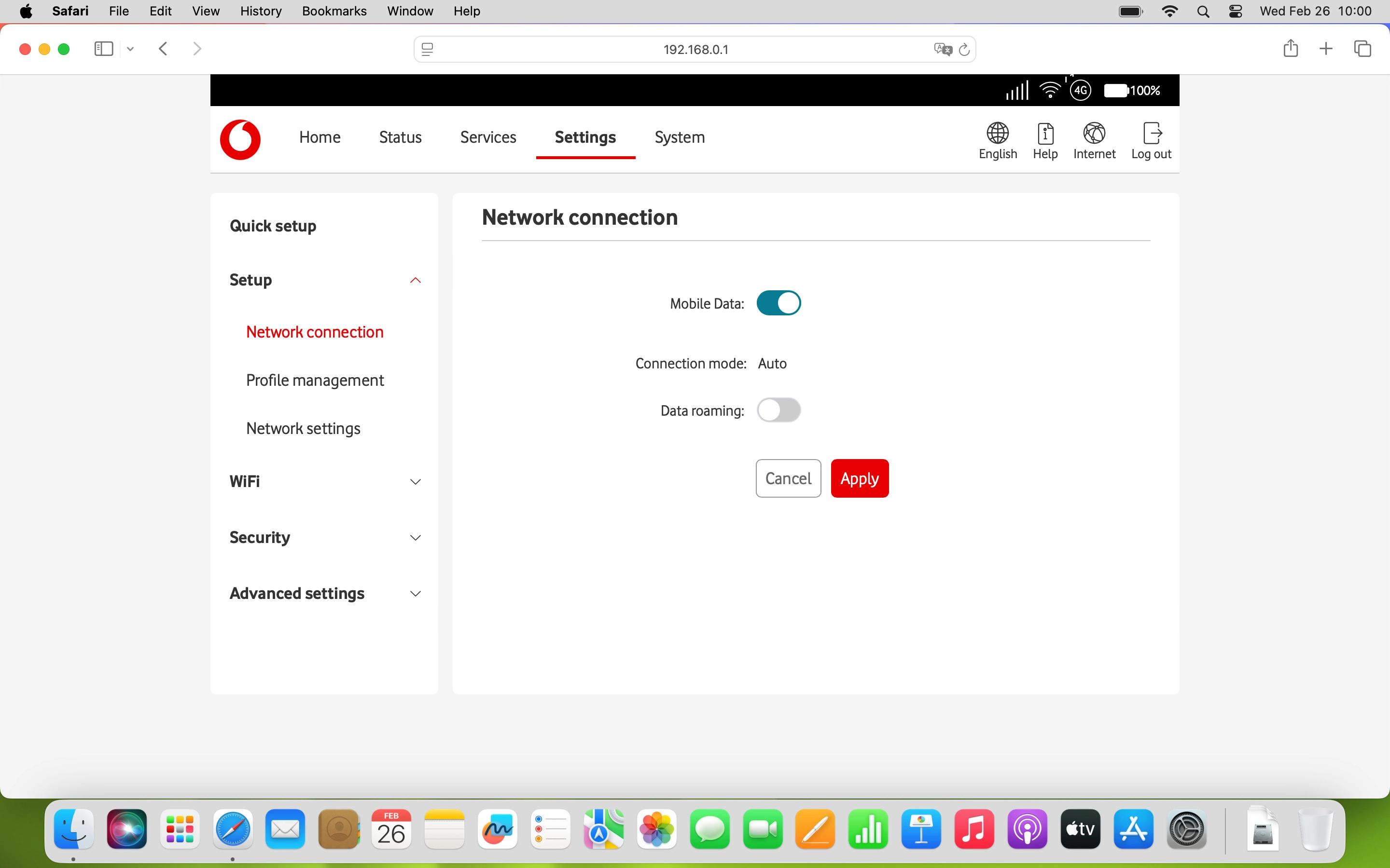 Click the indicator next to 